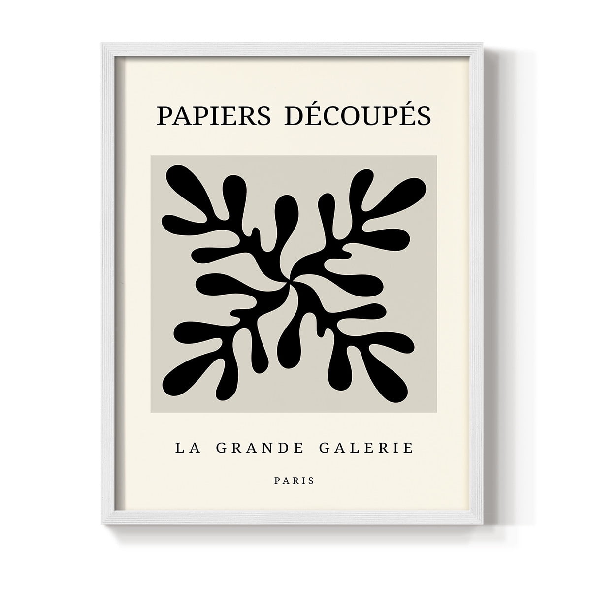 Matisse CCCXCVIII in White Solid Wood 8 x 10 Framed Print