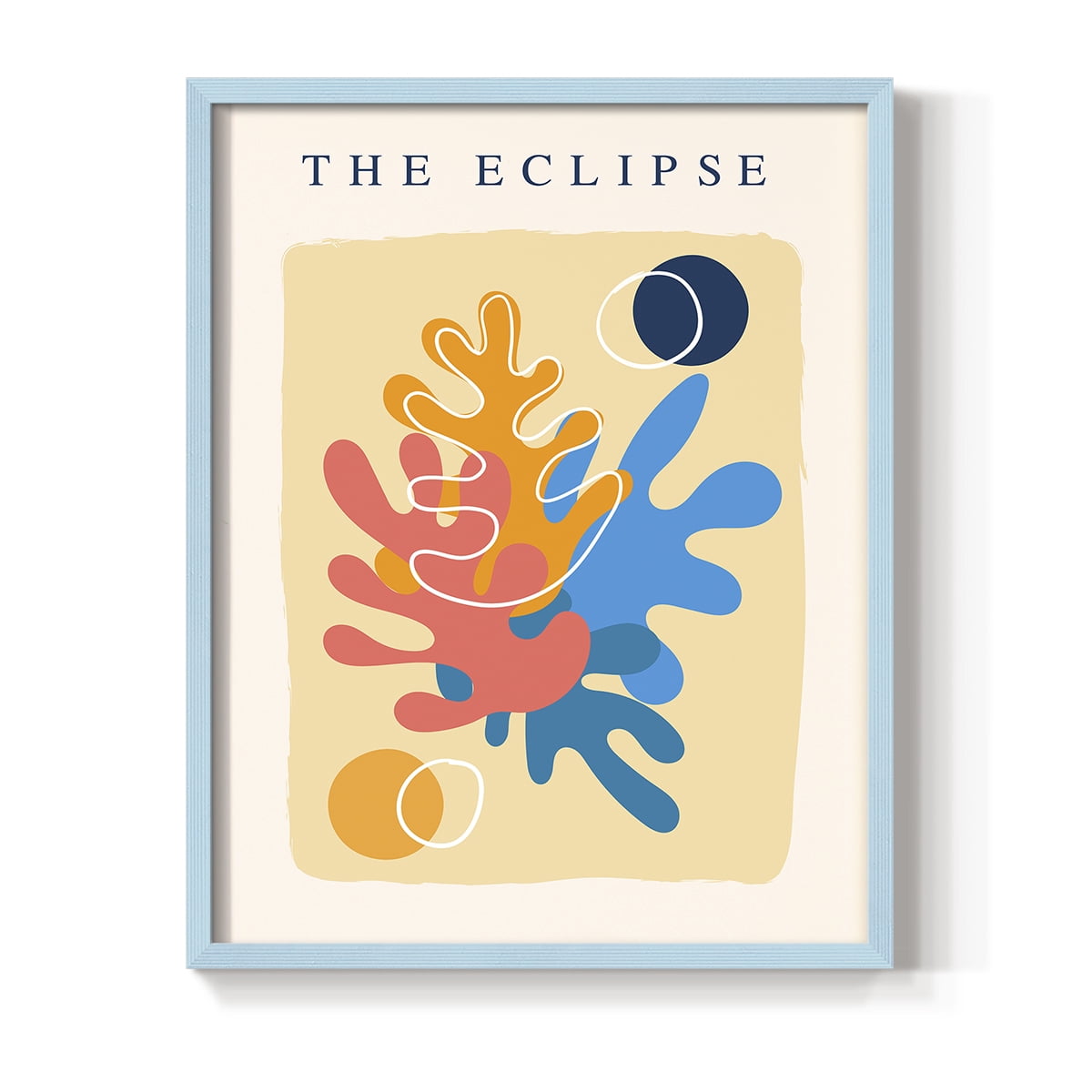 Matisse CCCXI in Blue Solid Wood 16 x 20 Framed Print