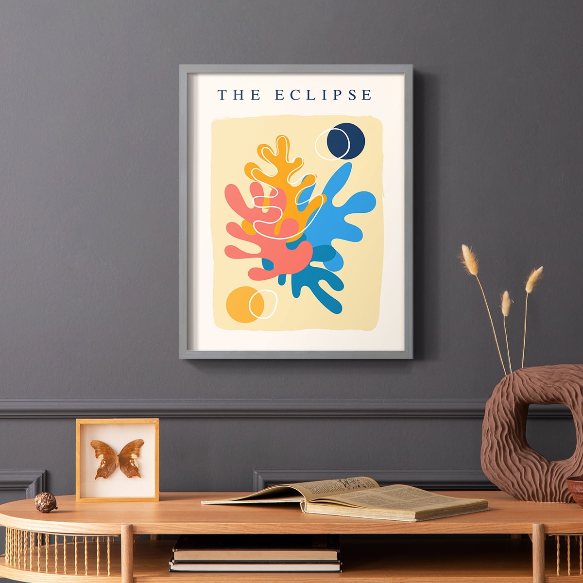 Matisse CCCXI in Gray Solid Wood 22 x 28 Framed Print