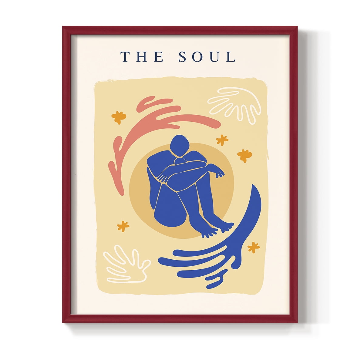 Matisse CCCXII in Red Solid Wood 11 x 14 Framed Print