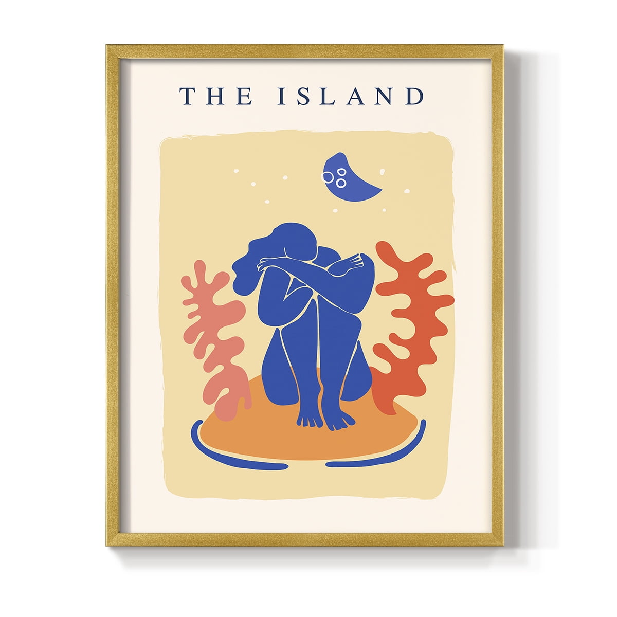 Matisse CCCXIV in Gold Solid Wood 22 x 28 Framed Print