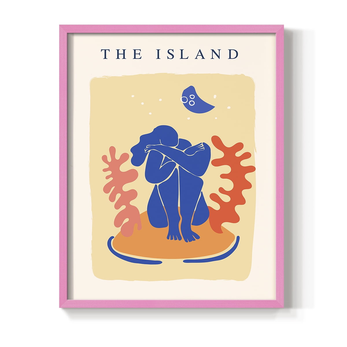 Matisse CCCXIV in Pink Solid Wood 11 x 14 Framed Print