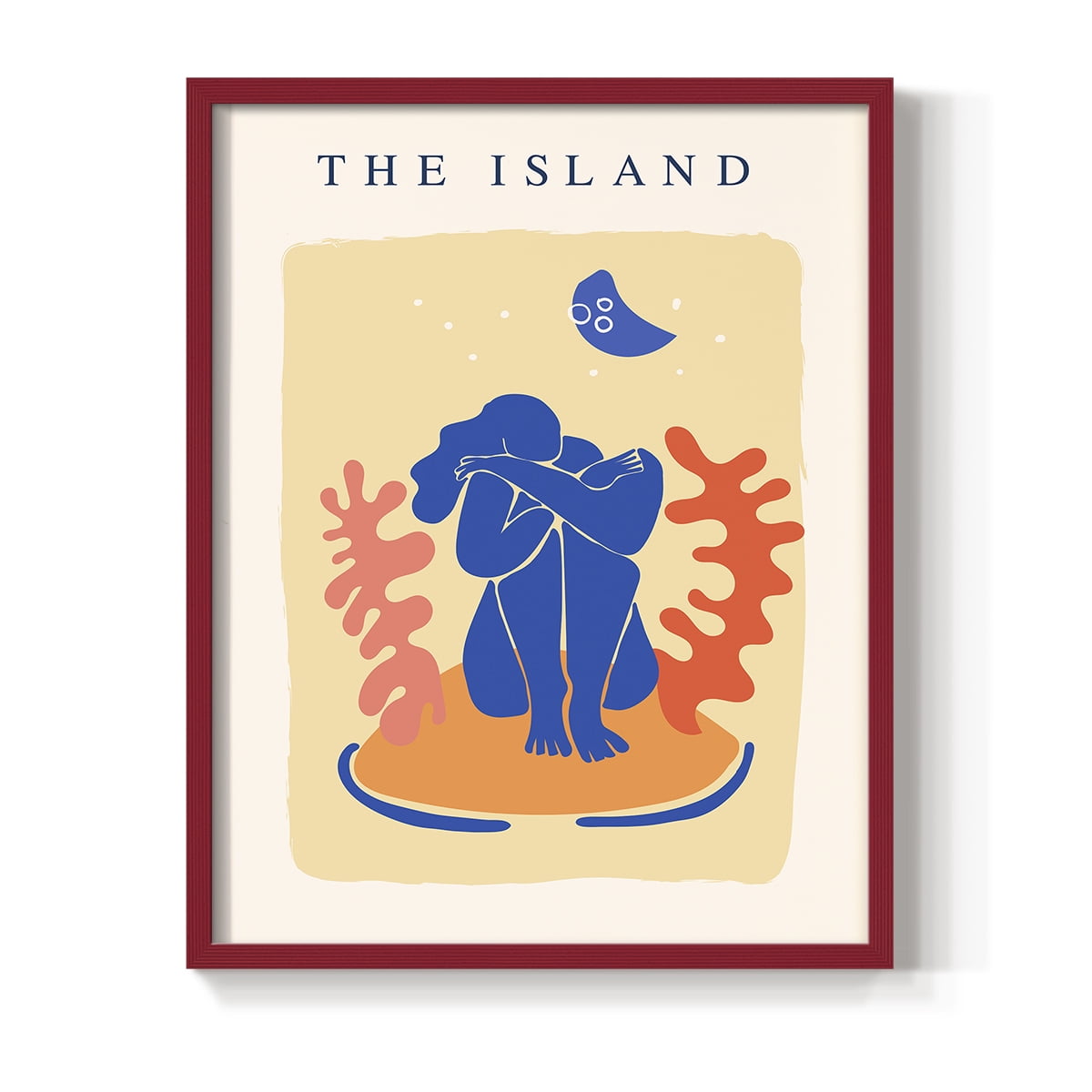 Matisse CCCXIV in Red Solid Wood 11 x 14 Framed Print