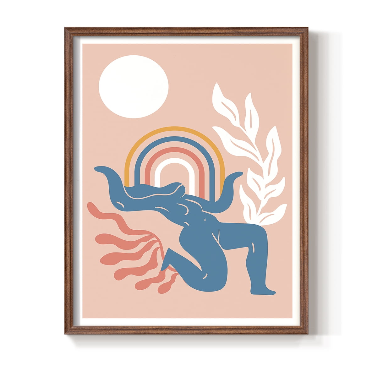 Matisse CCCXIX in Brown Solid Wood 8 x 10 Framed Print