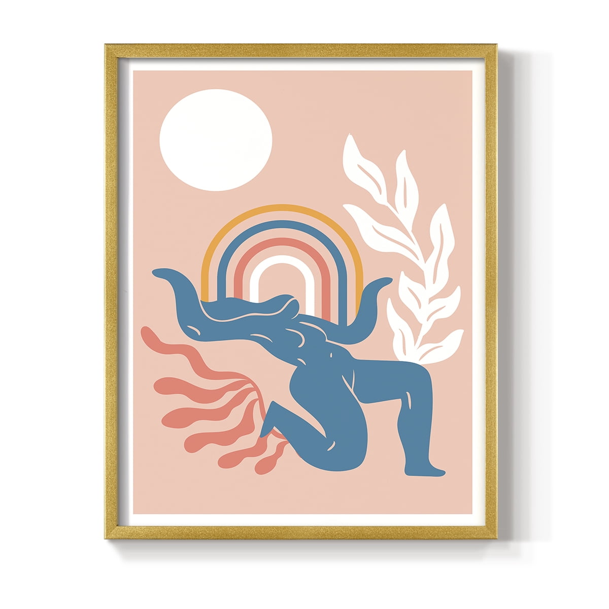 Matisse CCCXIX in Gold Solid Wood 22 x 28 Framed Print