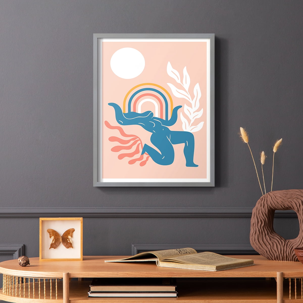 Matisse CCCXIX in Gray Solid Wood 8 x 10 Framed Print