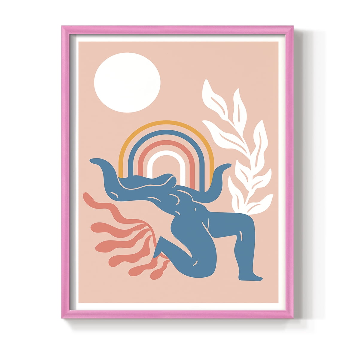Matisse CCCXIX in Pink Solid Wood 8 x 10 Framed Print