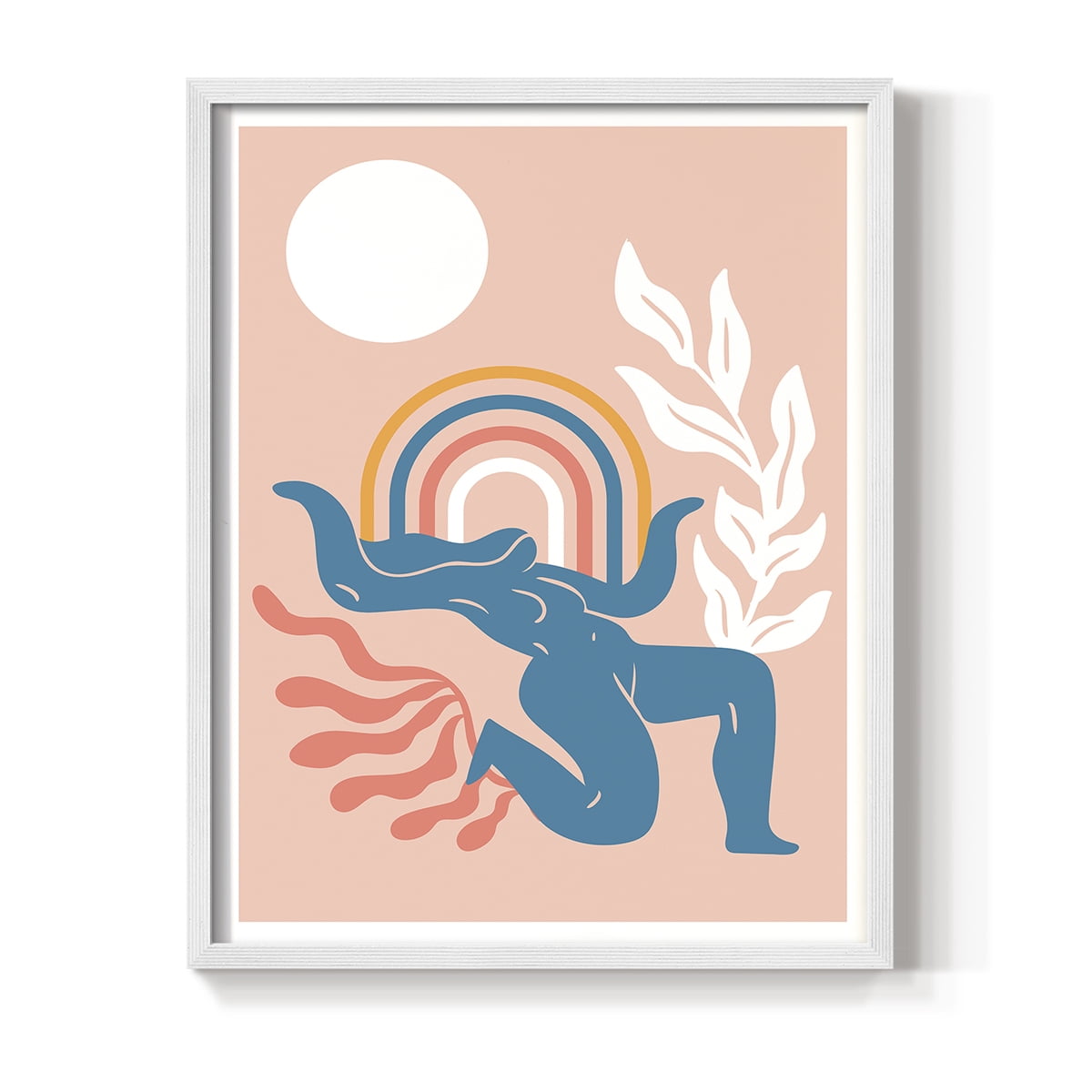Matisse CCCXIX in White Solid Wood 8 x 10 Framed Print