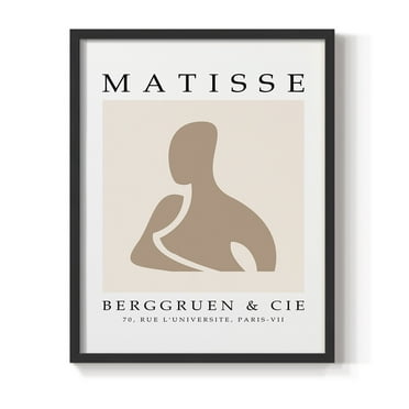 Matisse CCCXL in Black Solid Wood 8 x 10 Framed Print