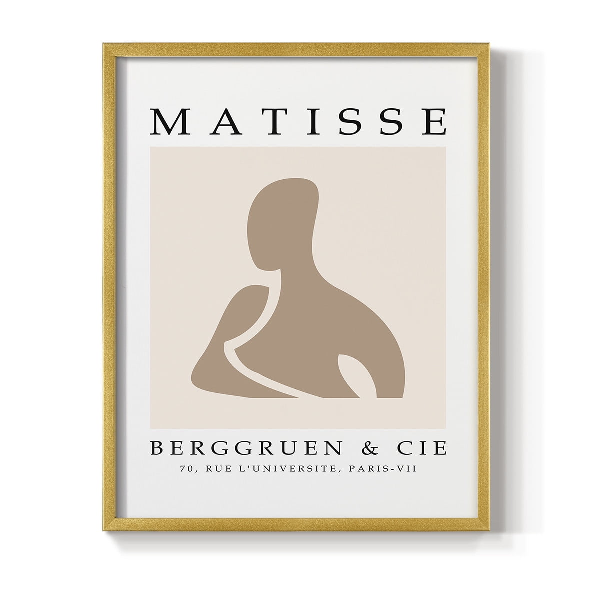 Matisse CCCXL in Gold Solid Wood 8 x 10 Framed Print