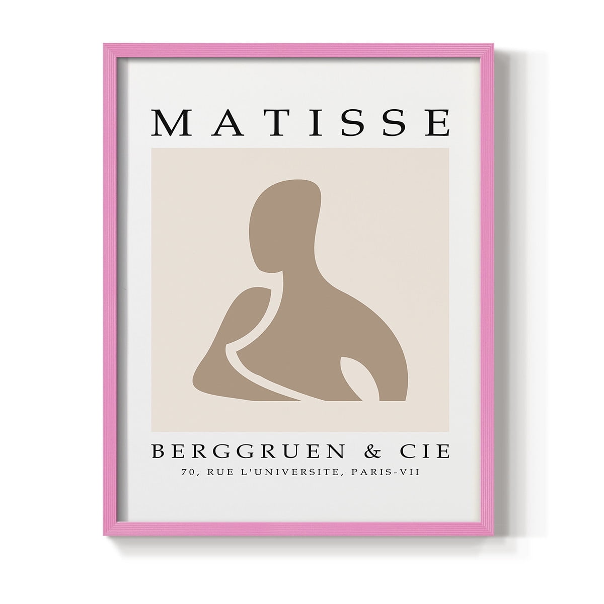 Matisse CCCXL in Pink Solid Wood 11 x 14 Framed Print