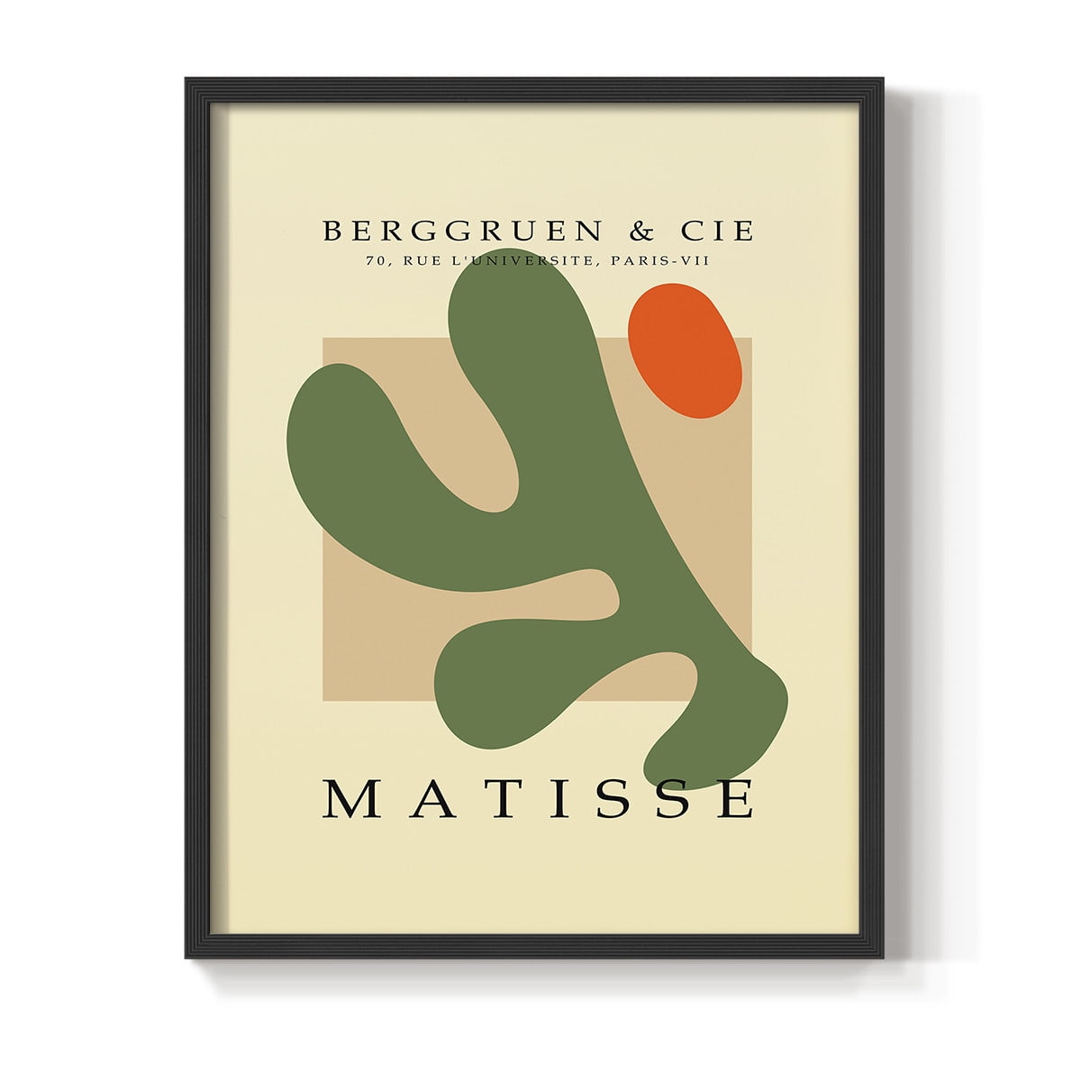 Matisse CCCXLI in Black Solid Wood 16 x 20 Framed Print