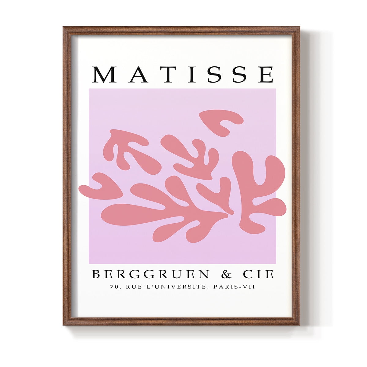 Matisse CCCXLII in Brown Solid Wood 11 x 14 Framed Print