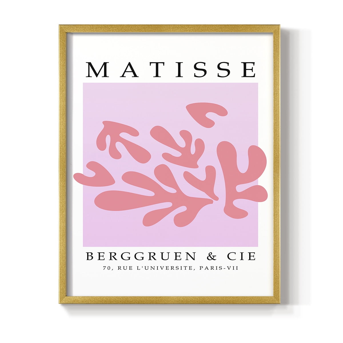 Matisse CCCXLII in Gold Solid Wood 22 x 28 Framed Print