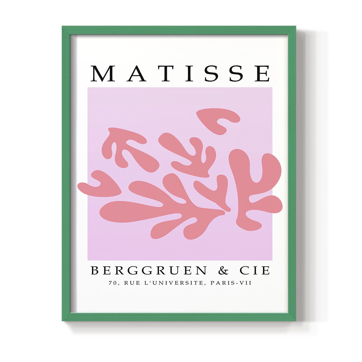 Matisse CCCXLII in Green Solid Wood 16 x 20 Framed Print
