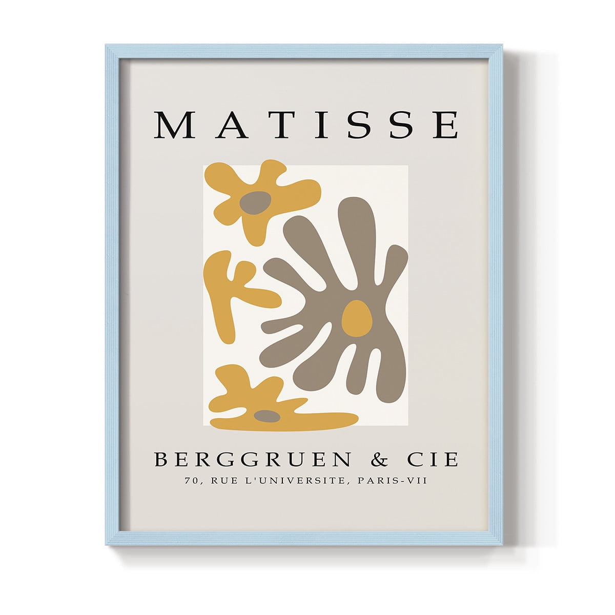 Matisse CCCXLIII in Blue Solid Wood 8 x 10 Framed Print