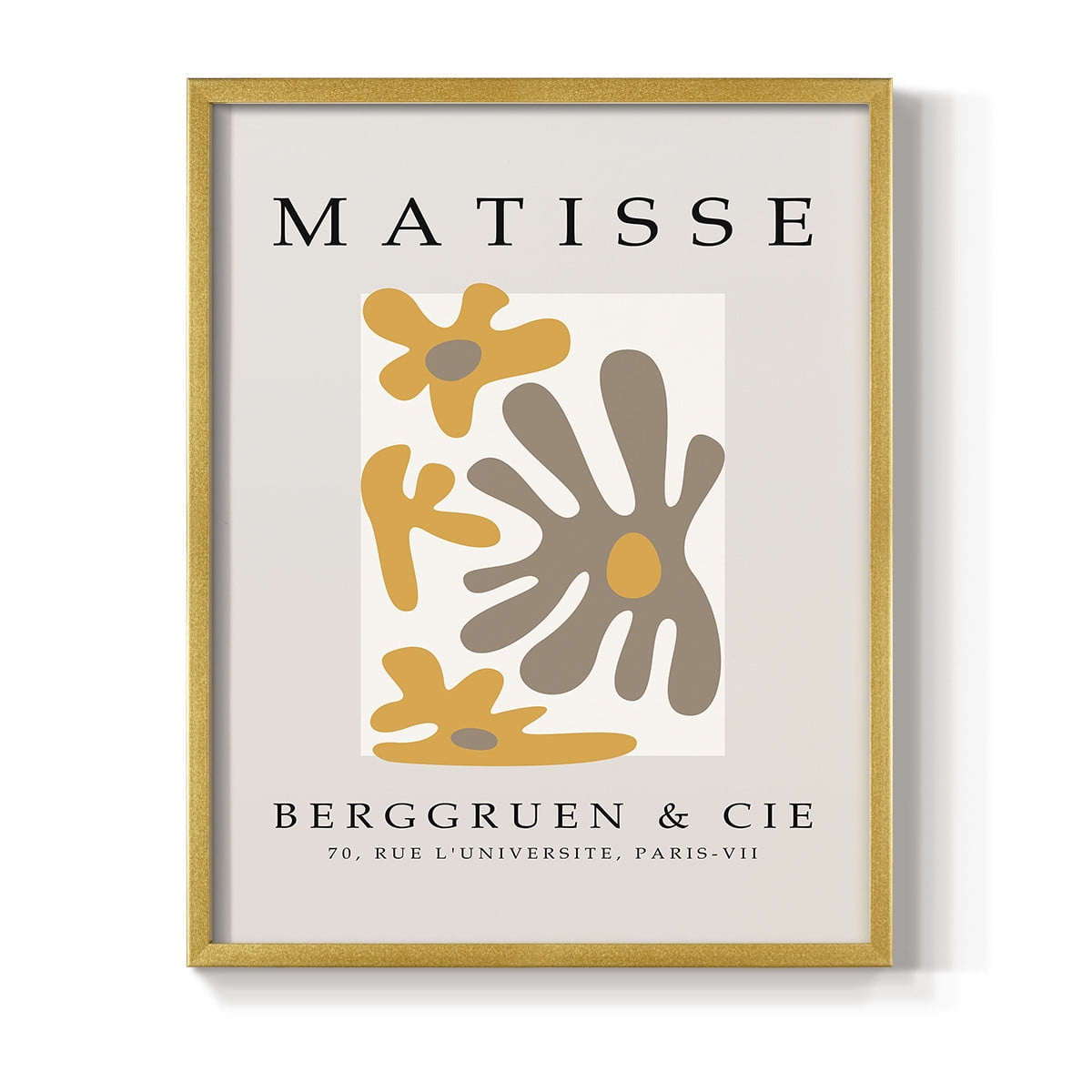 Matisse CCCXLIII in Gold Solid Wood 22 x 28 Framed Print
