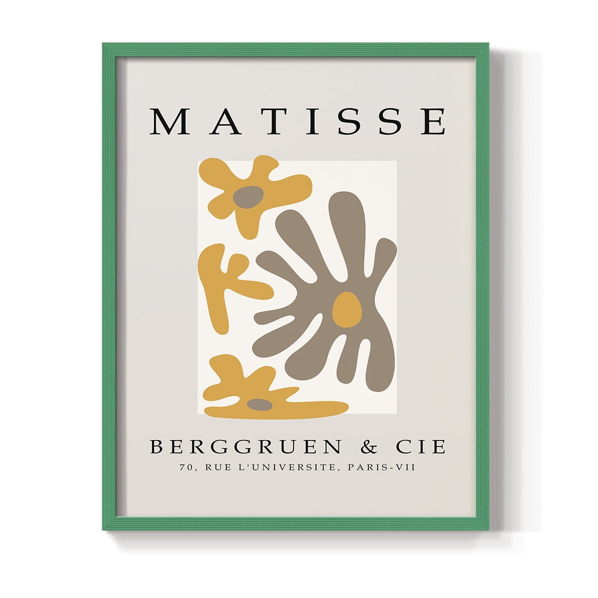 Matisse CCCXLIII in Green Solid Wood 8 x 10 Framed Print
