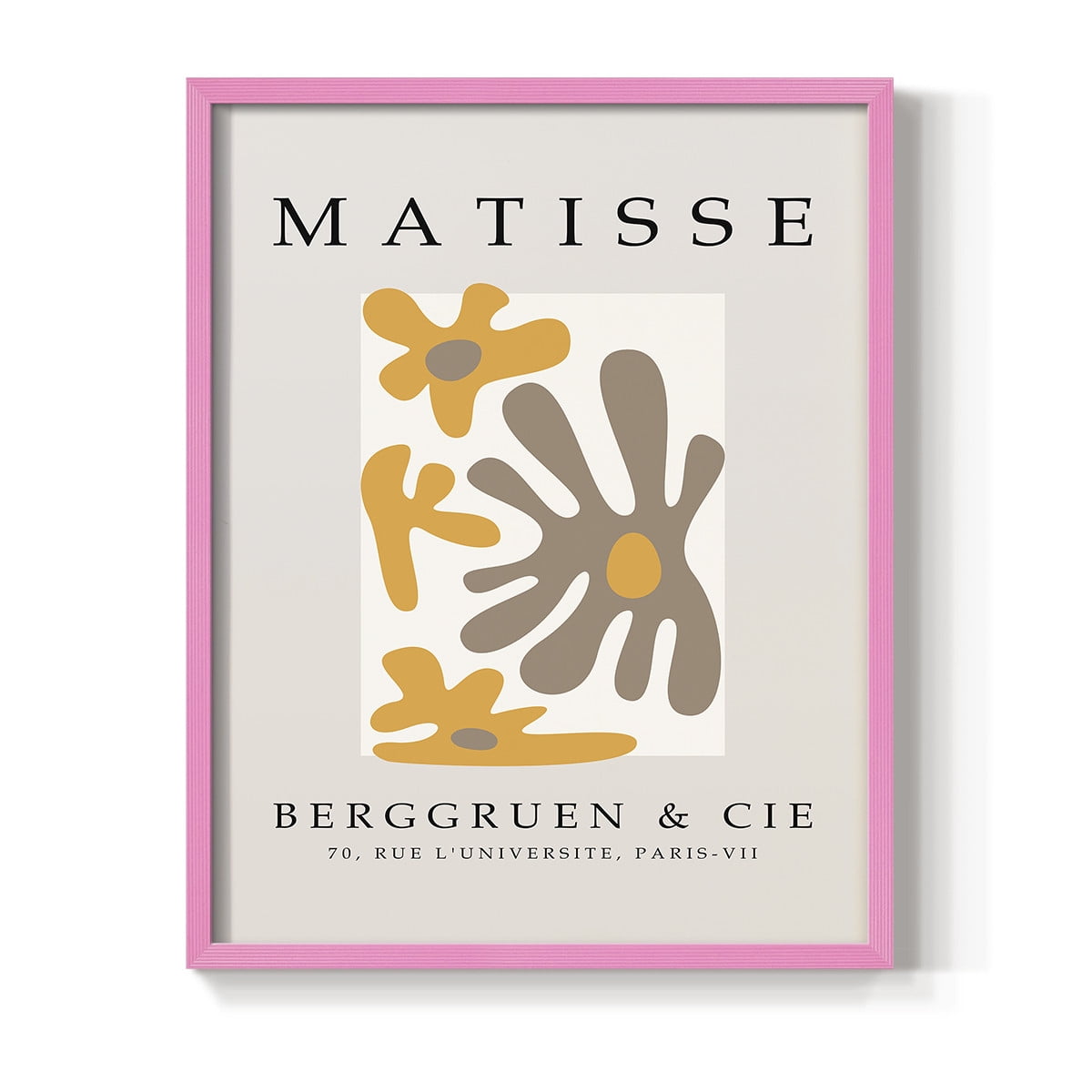 Matisse CCCXLIII in Pink Solid Wood 8 x 10 Framed Print