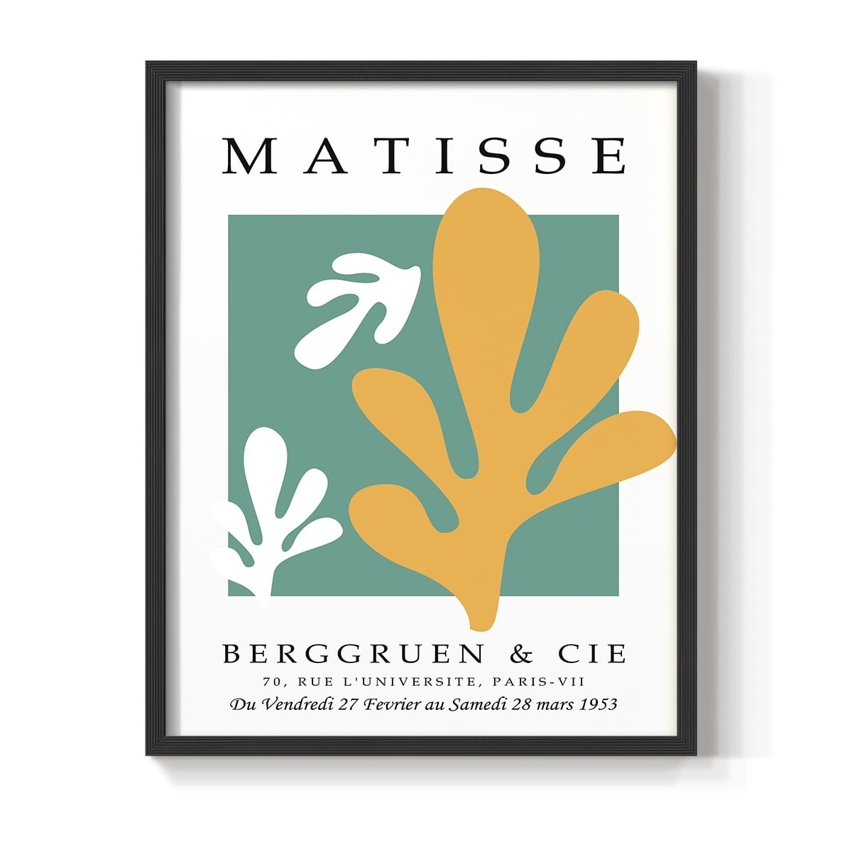 Matisse CCCXLIV in Black Solid Wood 11 x 14 Framed Print