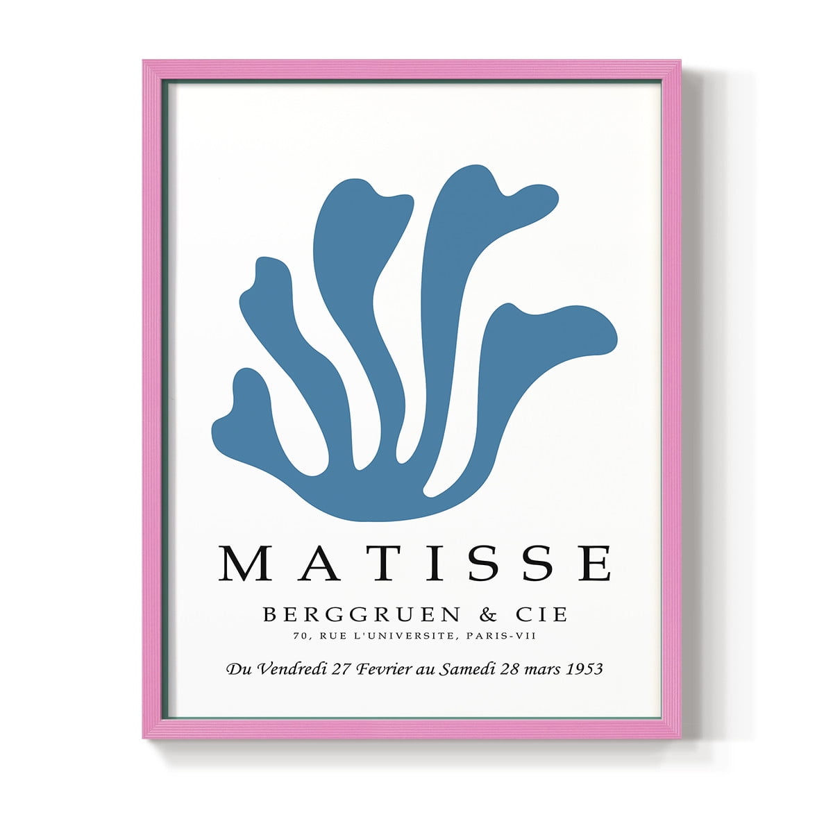 Matisse CCCXLIX in Pink Solid Wood 22 x 28 Framed Print