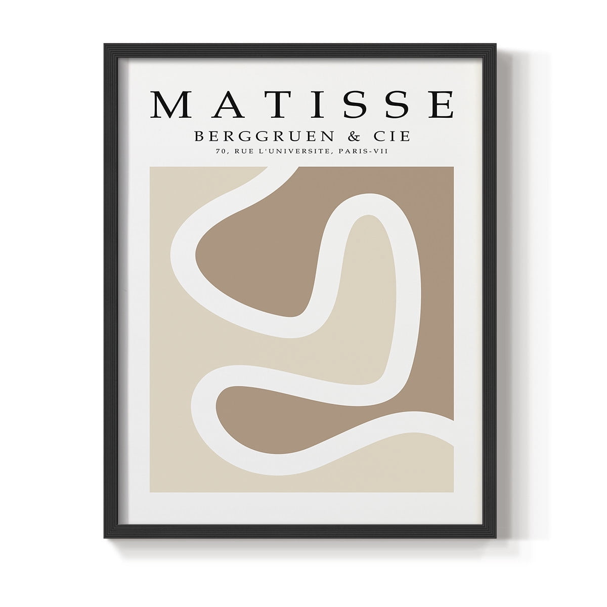 Matisse CCCXLVI in Black Solid Wood 8 x 10 Framed Print