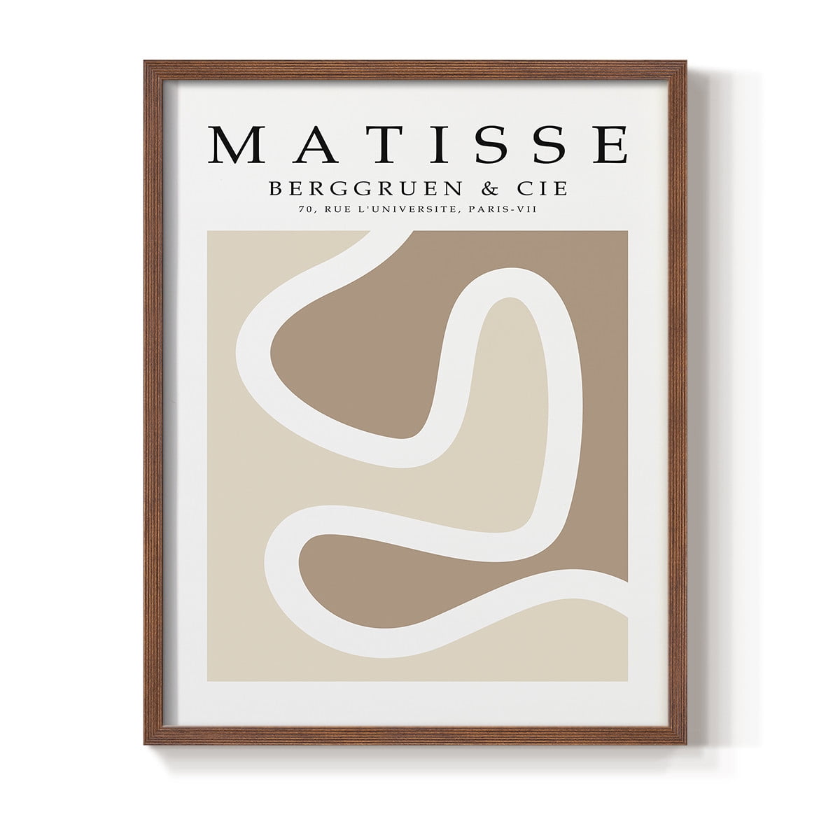 Matisse CCCXLVI in Brown Solid Wood 22 x 28 Framed Print
