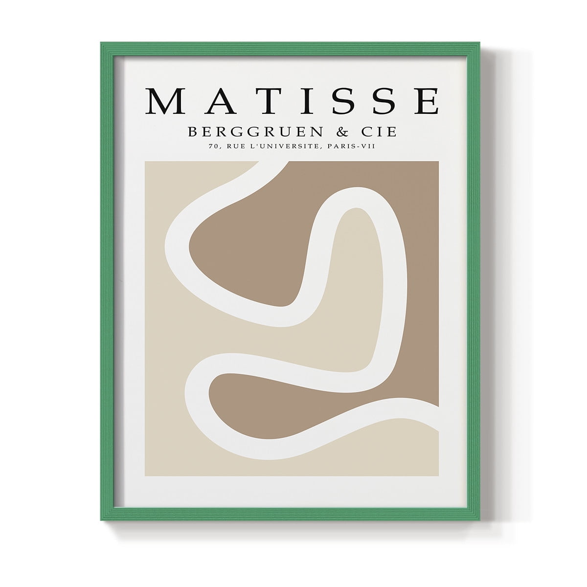 Matisse CCCXLVI in Green Solid Wood 22 x 28 Framed Print