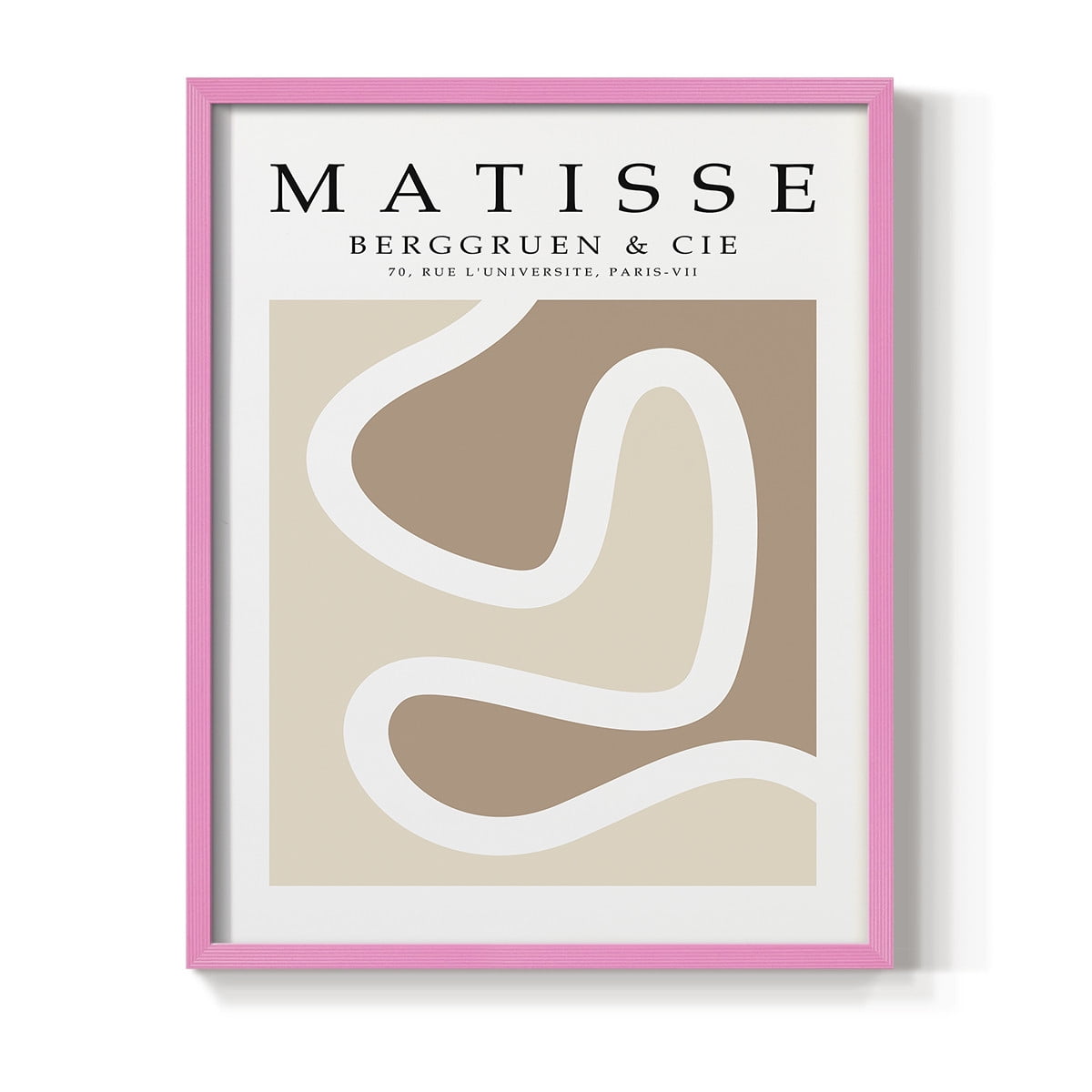 Matisse CCCXLVI in Pink Solid Wood 16 x 20 Framed Print