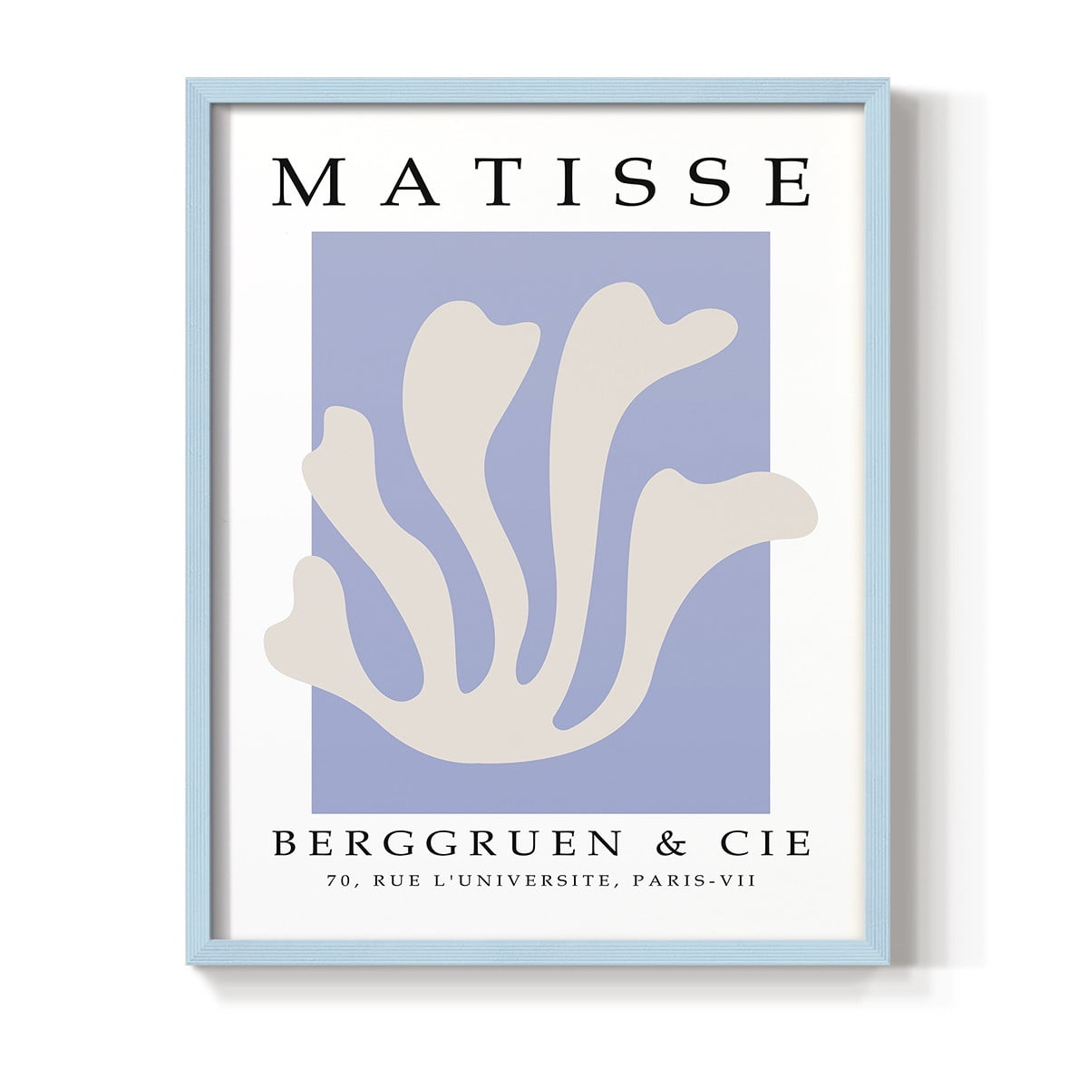 Matisse CCCXLVII in Blue Solid Wood 8 x 10 Framed Print