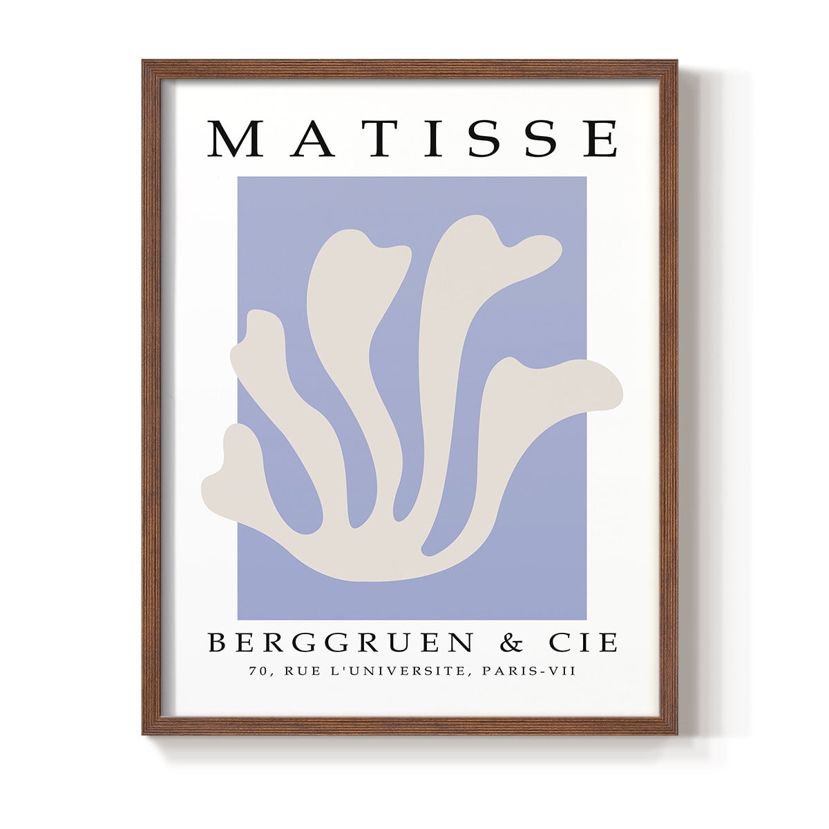 Matisse CCCXLVII in Brown Solid Wood 11 x 14 Framed Print