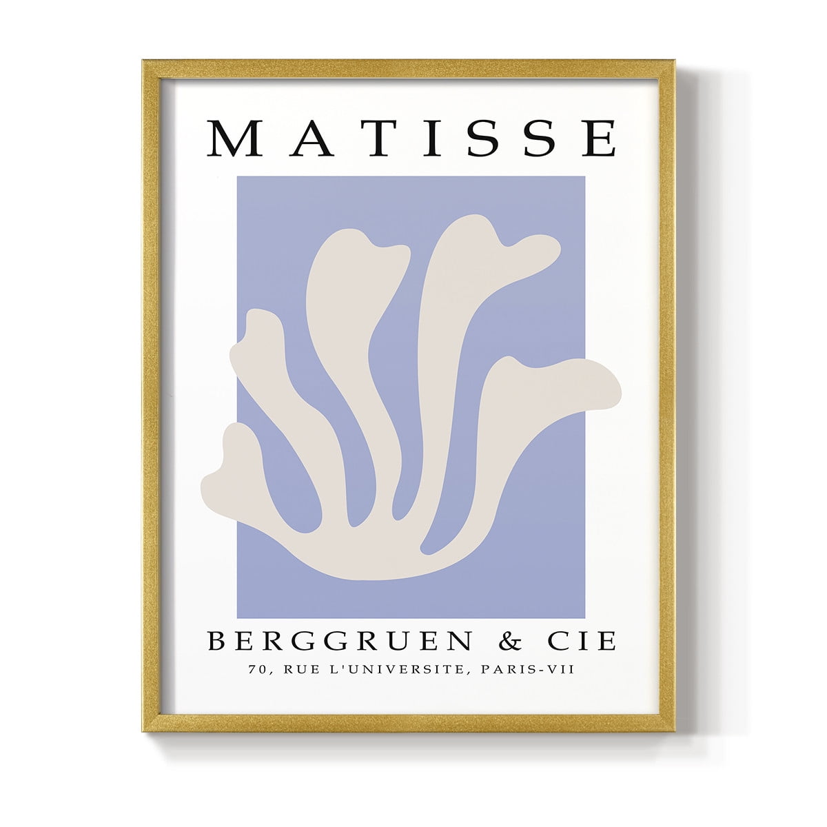 Matisse CCCXLVII in Gold Solid Wood 8 x 10 Framed Print