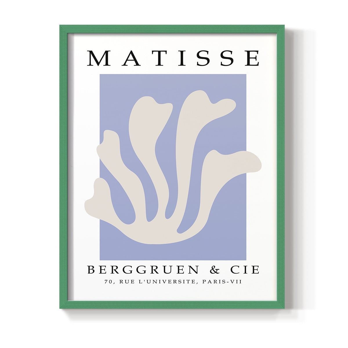 Matisse CCCXLVII in Green Solid Wood 22 x 28 Framed Print