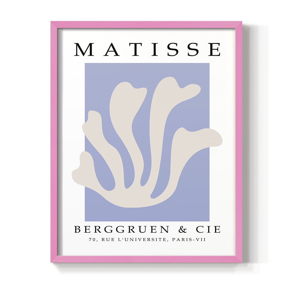 Matisse CCCXLVII in Pink Solid Wood 11 x 14 Framed Print