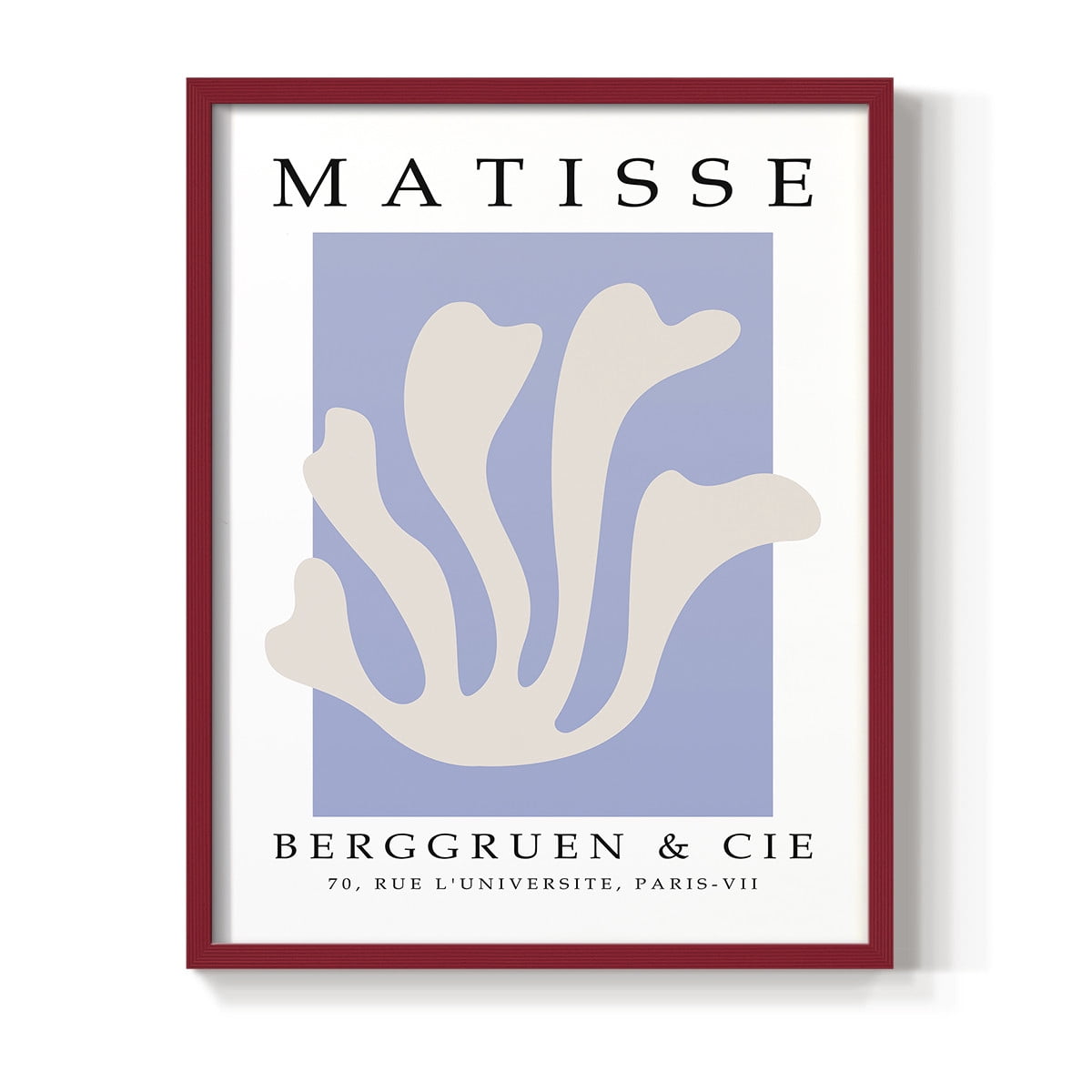 Matisse CCCXLVII in Red Solid Wood 16 x 20 Framed Print
