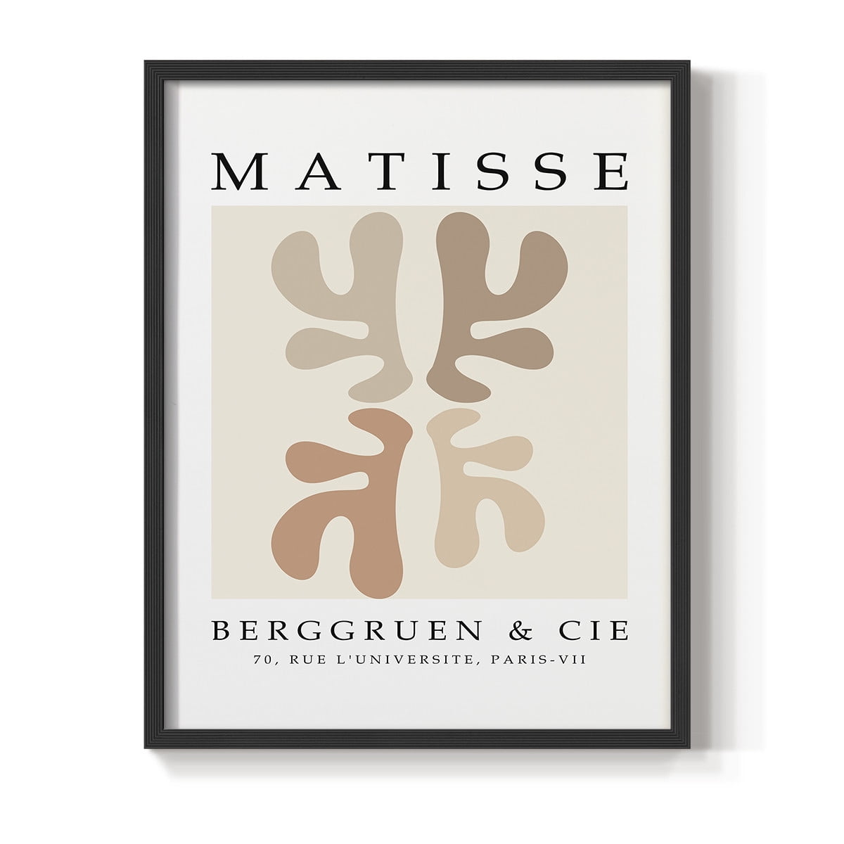 Matisse CCCXLVIII in Black Solid Wood 22 x 28 Framed Print