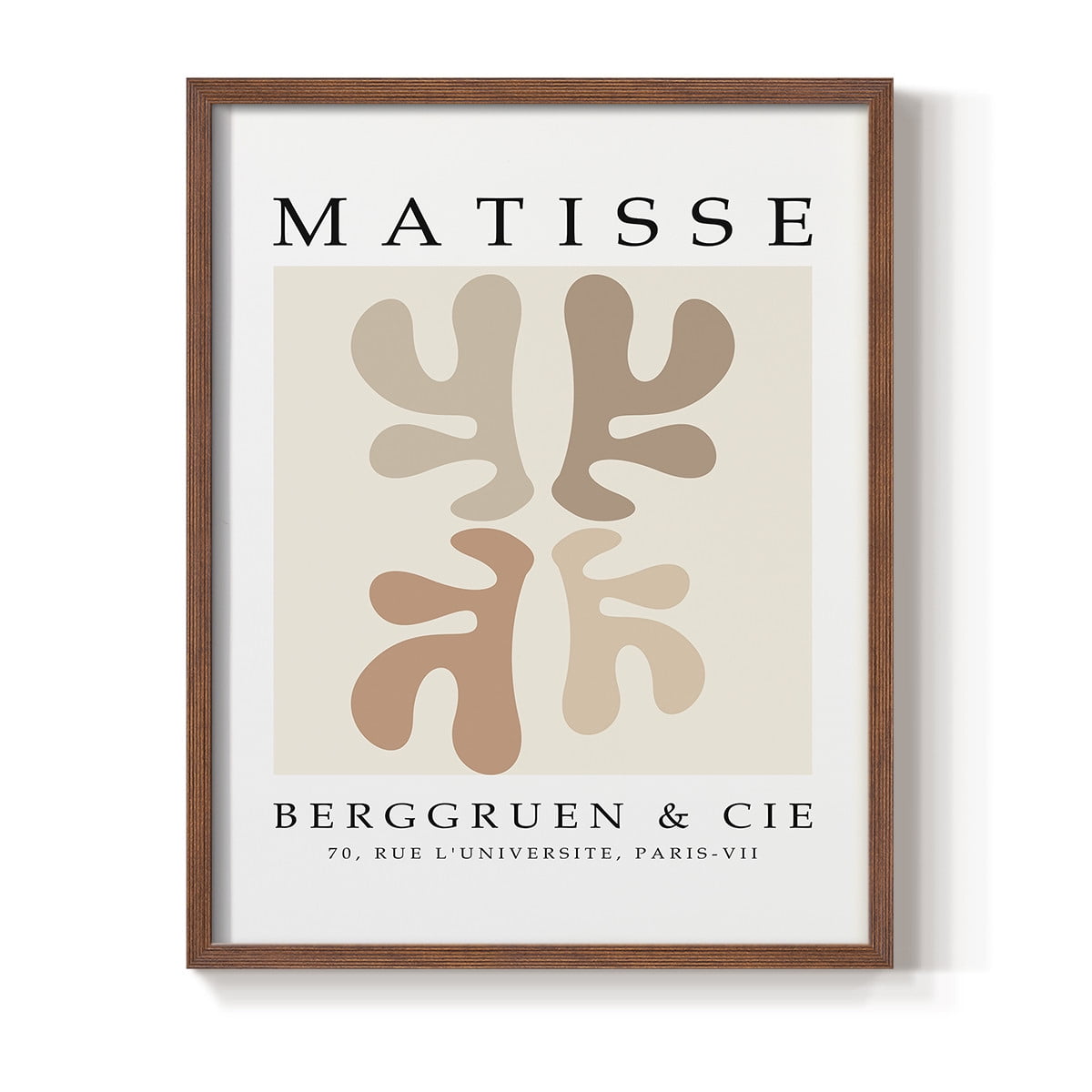 Matisse CCCXLVIII in Brown Solid Wood 22 x 28 Framed Print