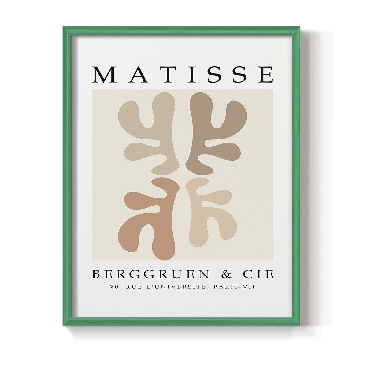 Matisse CCCXLVIII in Green Solid Wood 22 x 28 Framed Print