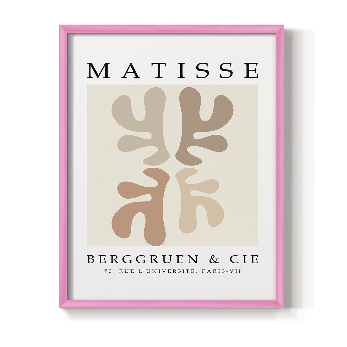Matisse CCCXLVIII in Pink Solid Wood 16 x 20 Framed Print