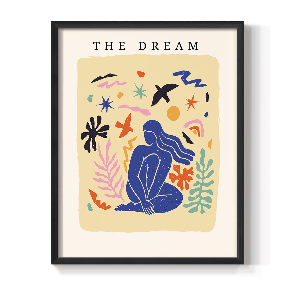 Matisse CCCXV in Black Solid Wood 8 x 10 Framed Print