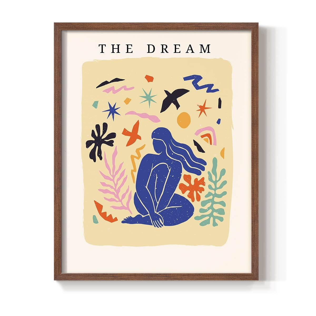 Matisse CCCXV in Brown Solid Wood 11 x 14 Framed Print