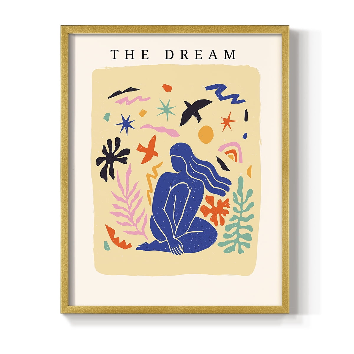 Matisse CCCXV in Gold Solid Wood 16 x 20 Framed Print