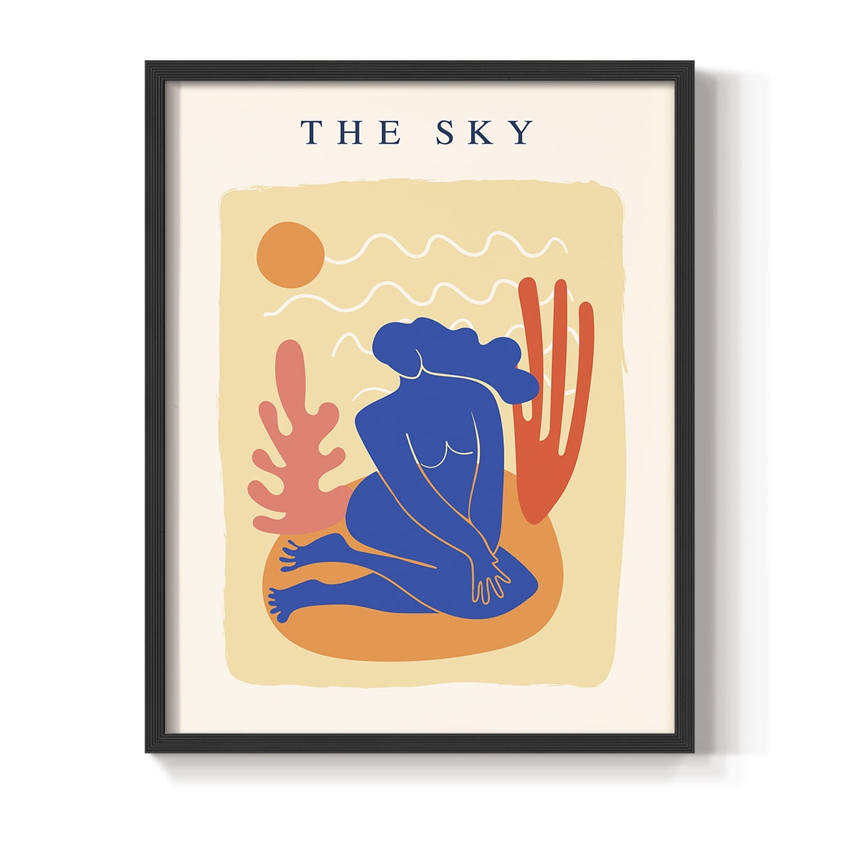 Matisse CCCXVII in Black Solid Wood 8 x 10 Framed Print