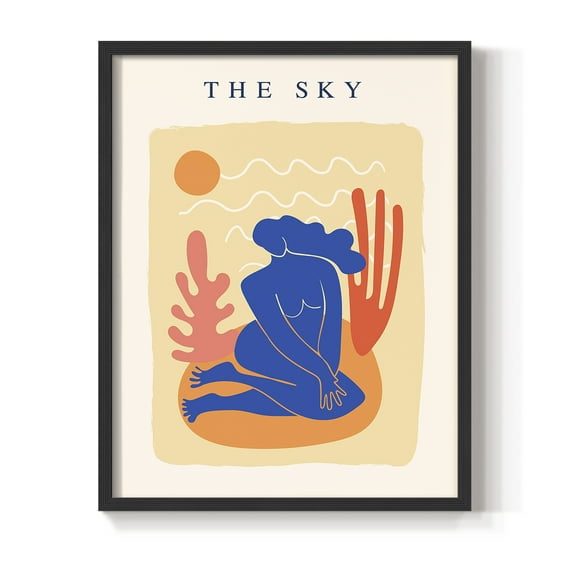 Matisse CCCXVII in Black Solid Wood 8 x 10 Framed Print