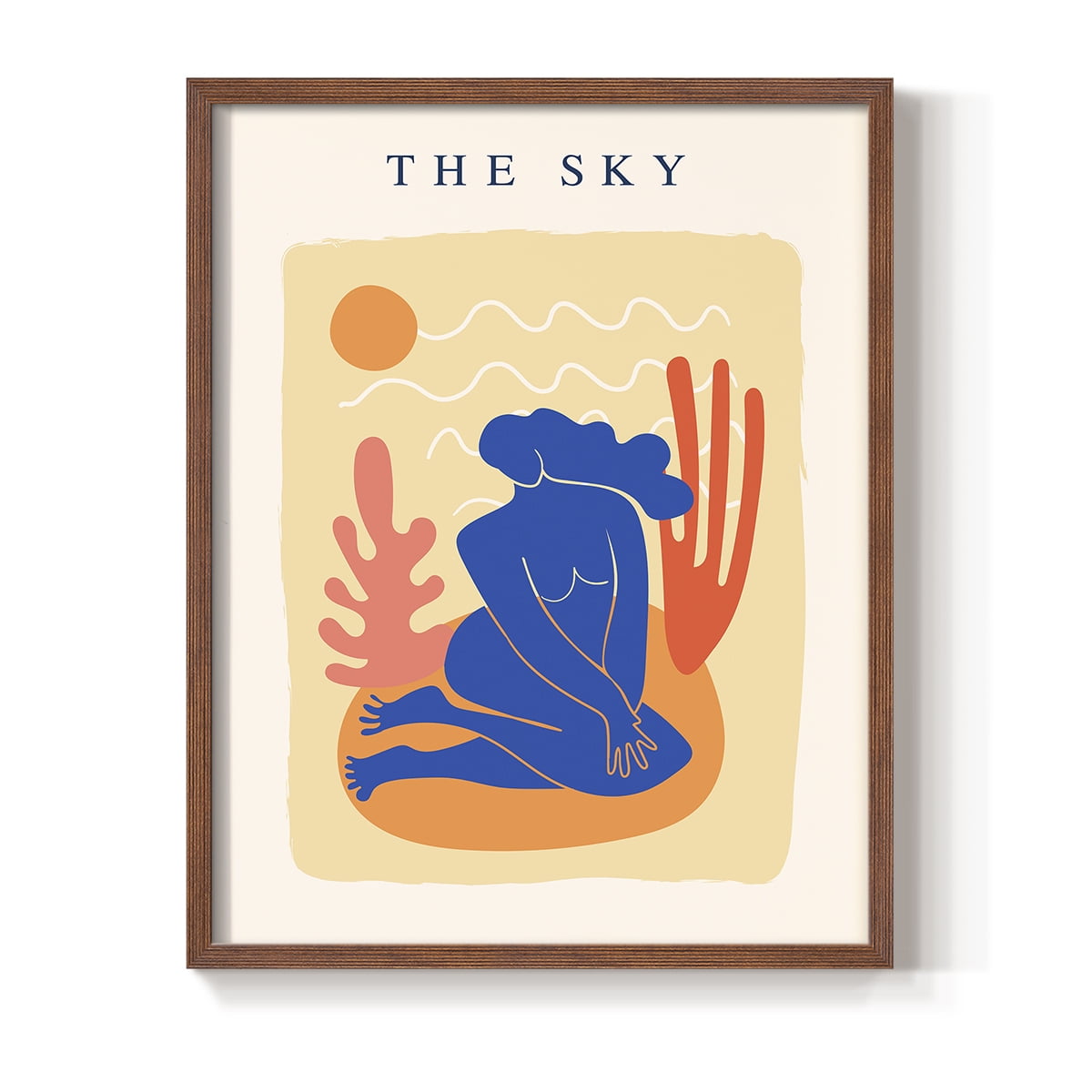 Matisse CCCXVII in Brown Solid Wood 11 x 14 Framed Print