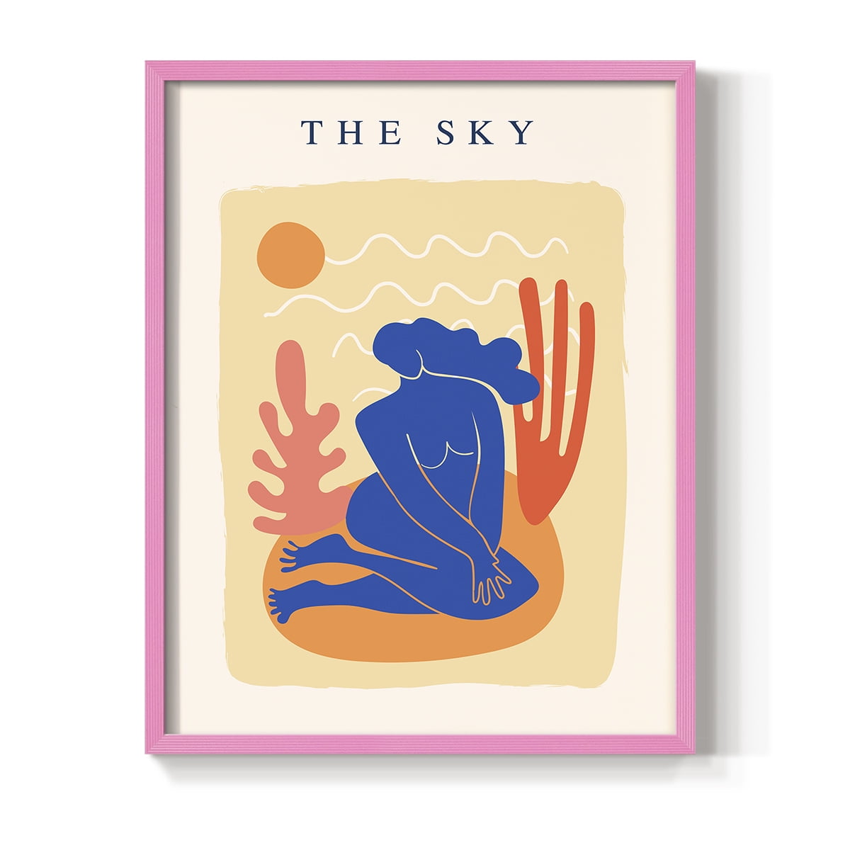 Matisse CCCXVII in Pink Solid Wood 16 x 20 Framed Print