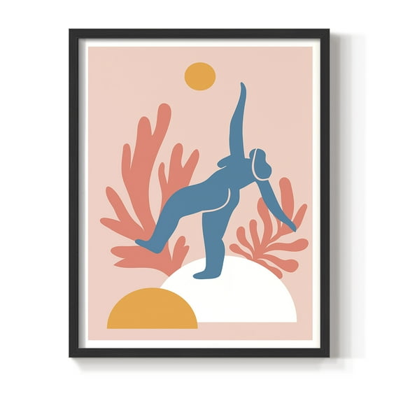 Matisse CCCXVIII in Black Solid Wood 8 x 10 Framed Print