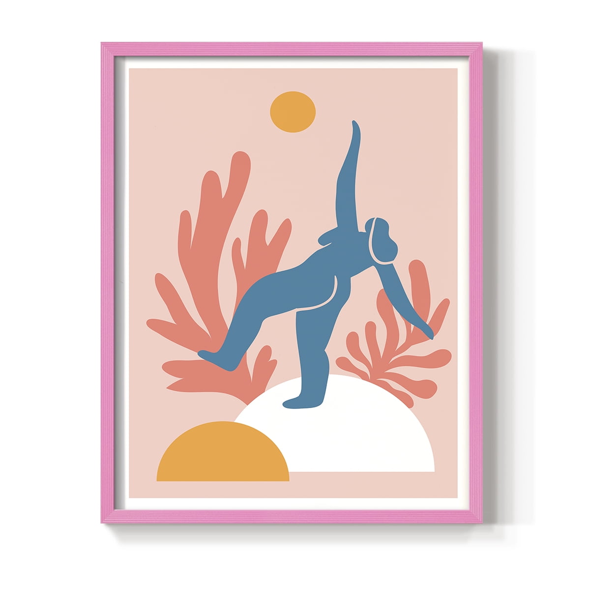 Matisse CCCXVIII in Pink Solid Wood 8 x 10 Framed Print