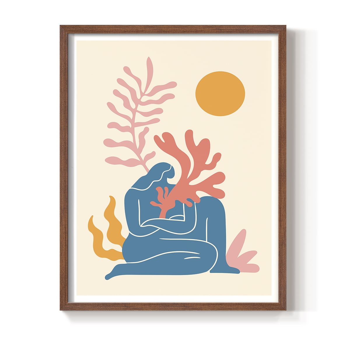 Matisse CCCXX in Brown Solid Wood 16 x 20 Framed Print