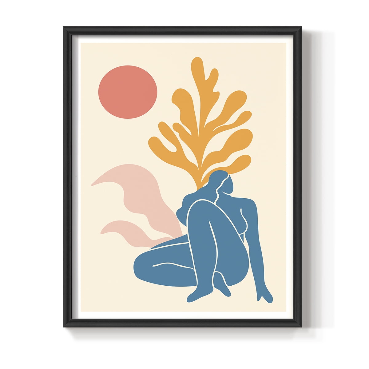 Matisse CCCXXI in Black Solid Wood 8 x 10 Framed Print